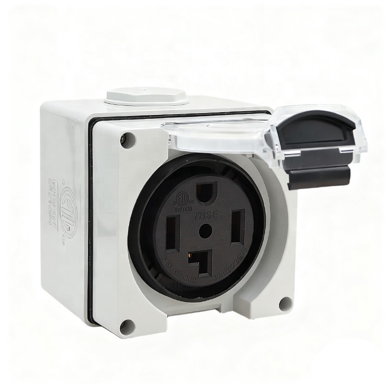 Outdoor Power Receptacle Box - 30Amp Power Outlet Box NEMA 14-30R