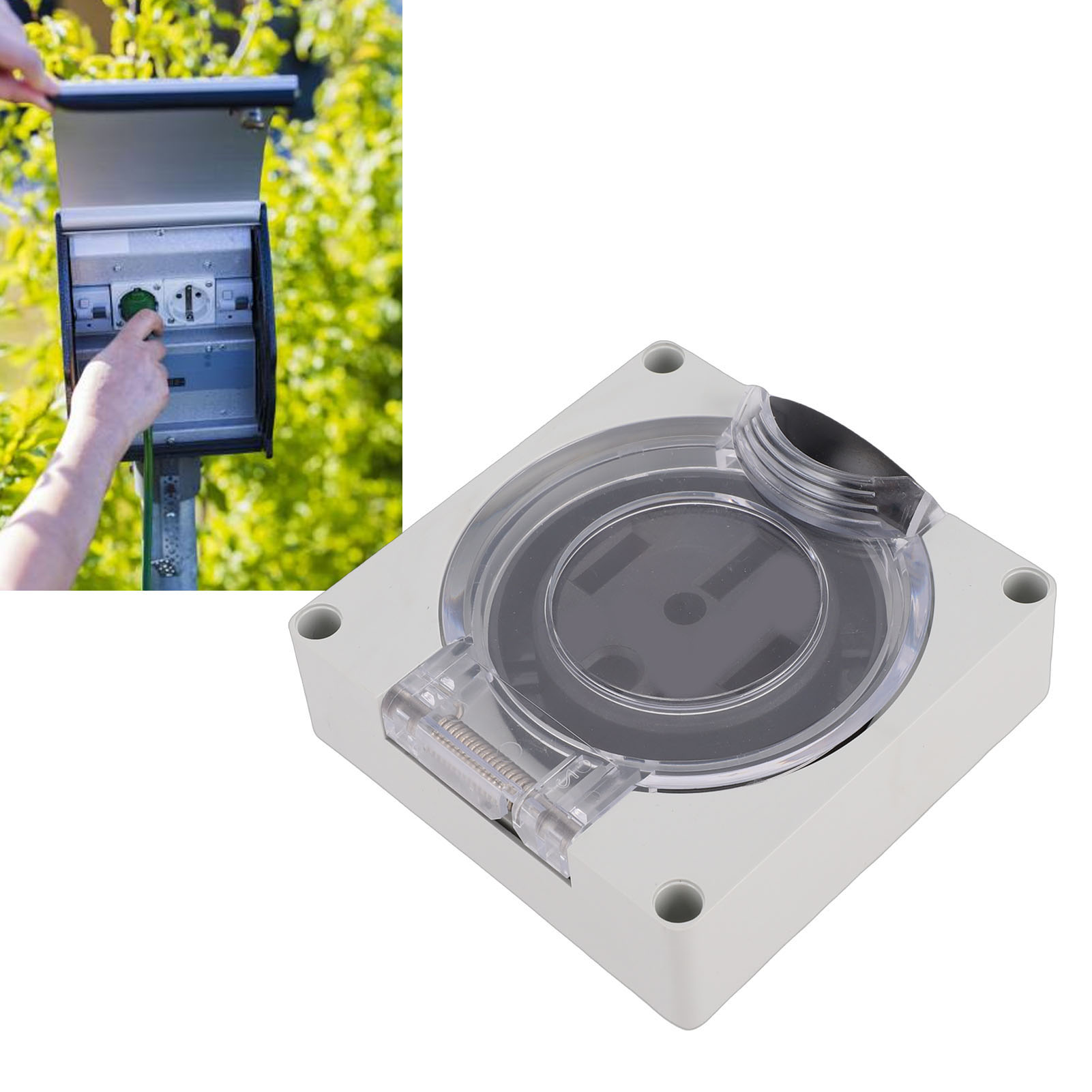 Outdoor Power Receptacle Box - NEMA L14-50R Industrial Receptacle Locking Power