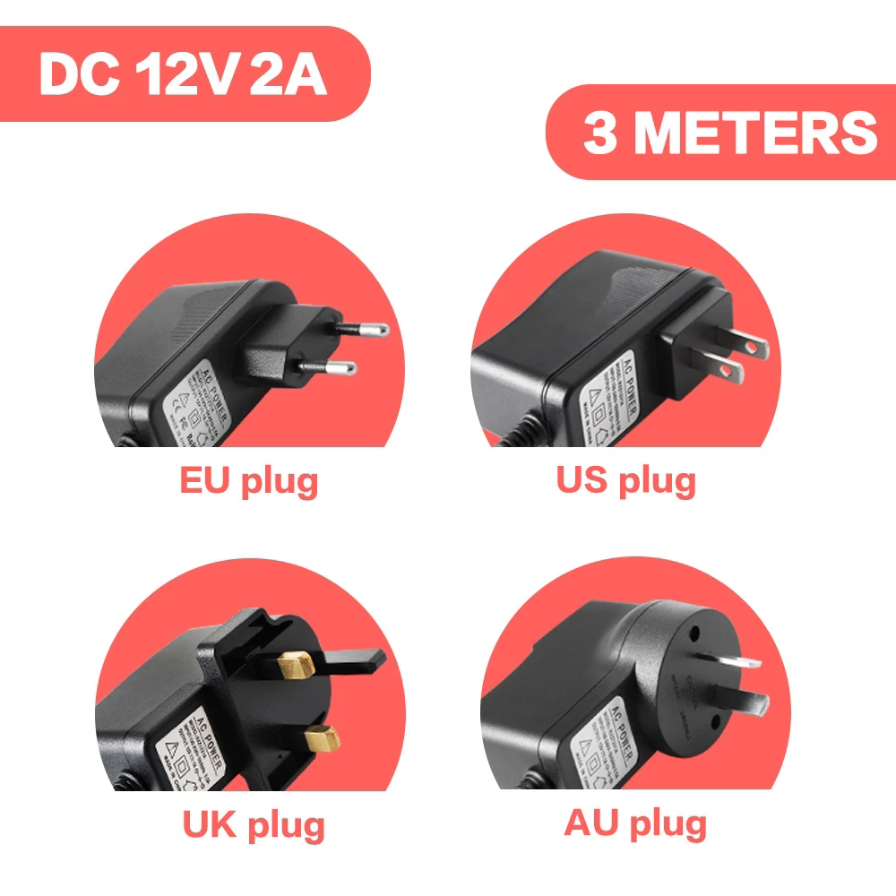 DC 12V 2A 3 Meters Length Powe - Outdoor Power Supply 12V review and price