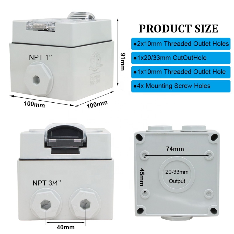 50 Amp Generator RV Power Inle - Outdoor Power Receptacle Box review and price