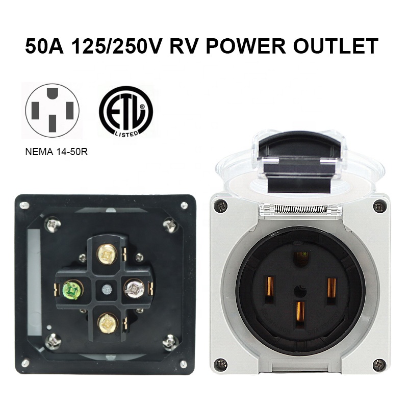 50 Amp Generator RV Power Inle - Outdoor Power Receptacle Box review and price