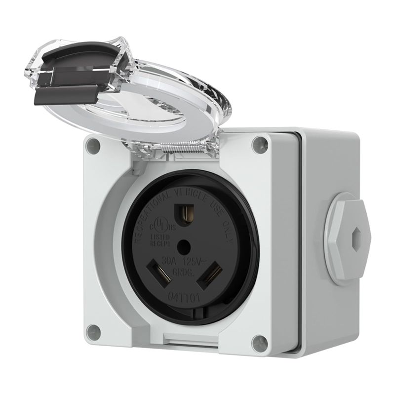 ABYP NEMA TT-30R 30Amp Power O - Outdoor Power Receptacle Box review and price