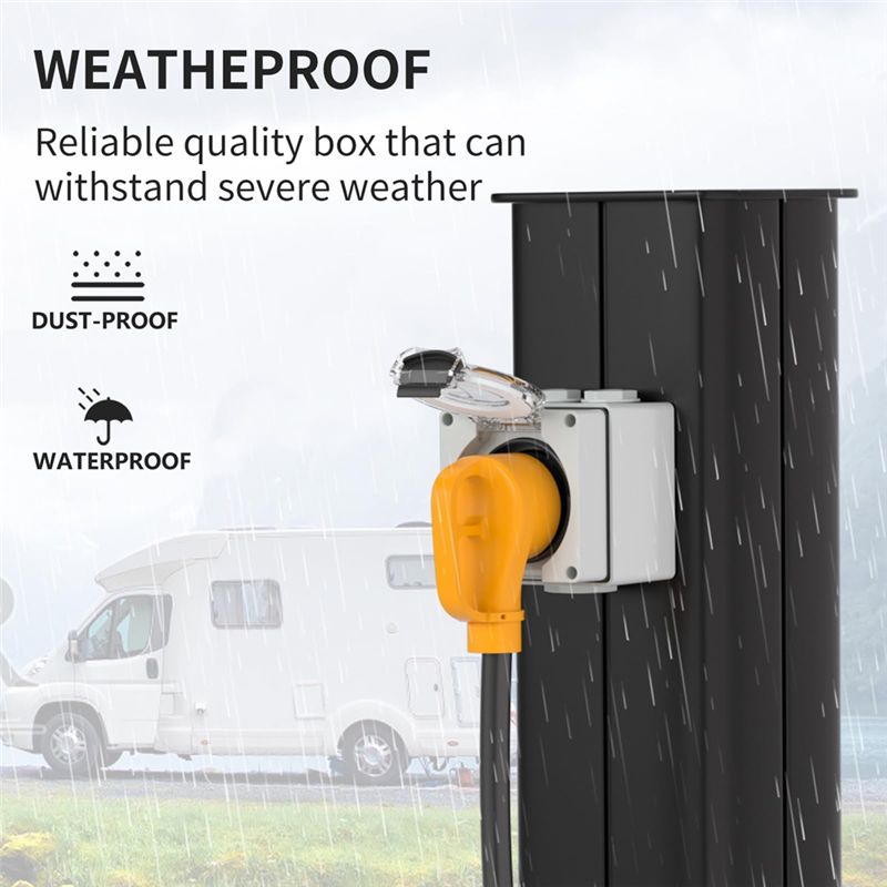 ABYP NEMA TT-30R 30Amp Power O - Outdoor Power Receptacle Box review and price
