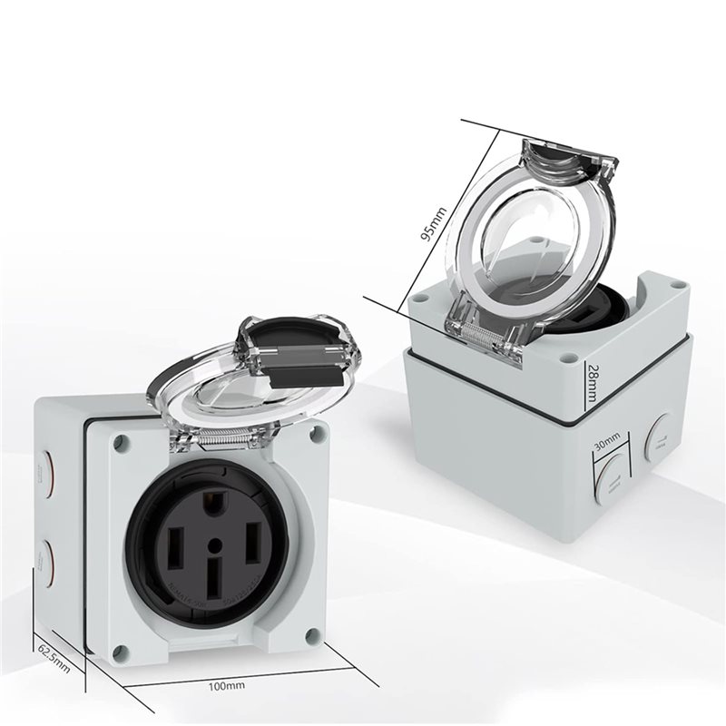 Y17A 6X 50Amp Power Outlet Box - Outdoor Power Receptacle Box review and price
