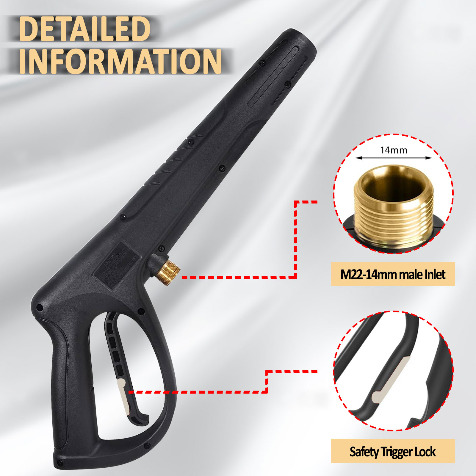Pressure Washer Gun M22 14MM I - Power Washer Gun Replacement review and price