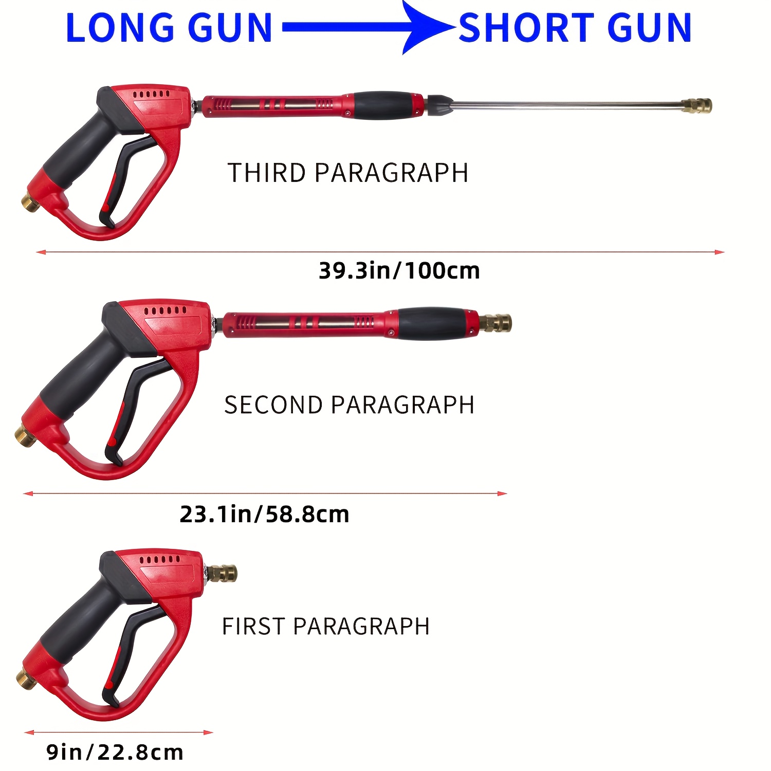 Pressure Washer Gun, Red High  - Power Washer Gun Replacement review and price