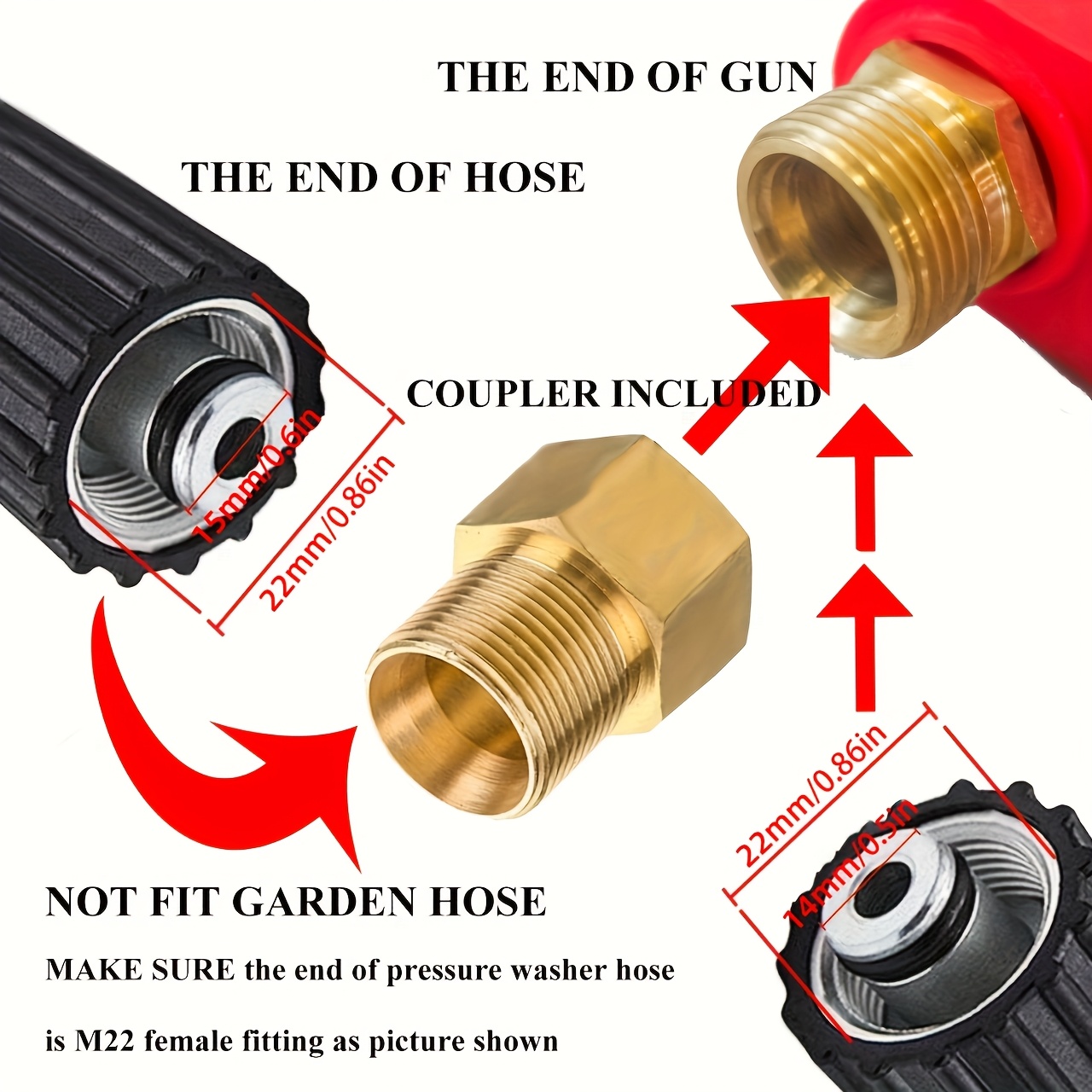 Pressure Washer Gun, Red High  - Power Washer Gun Replacement review and price