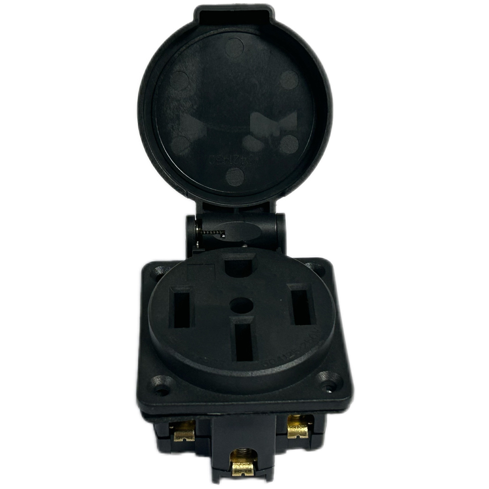 Black Waterproof 50 Amp Genera - Outdoor Power Receptacle Box review and price
