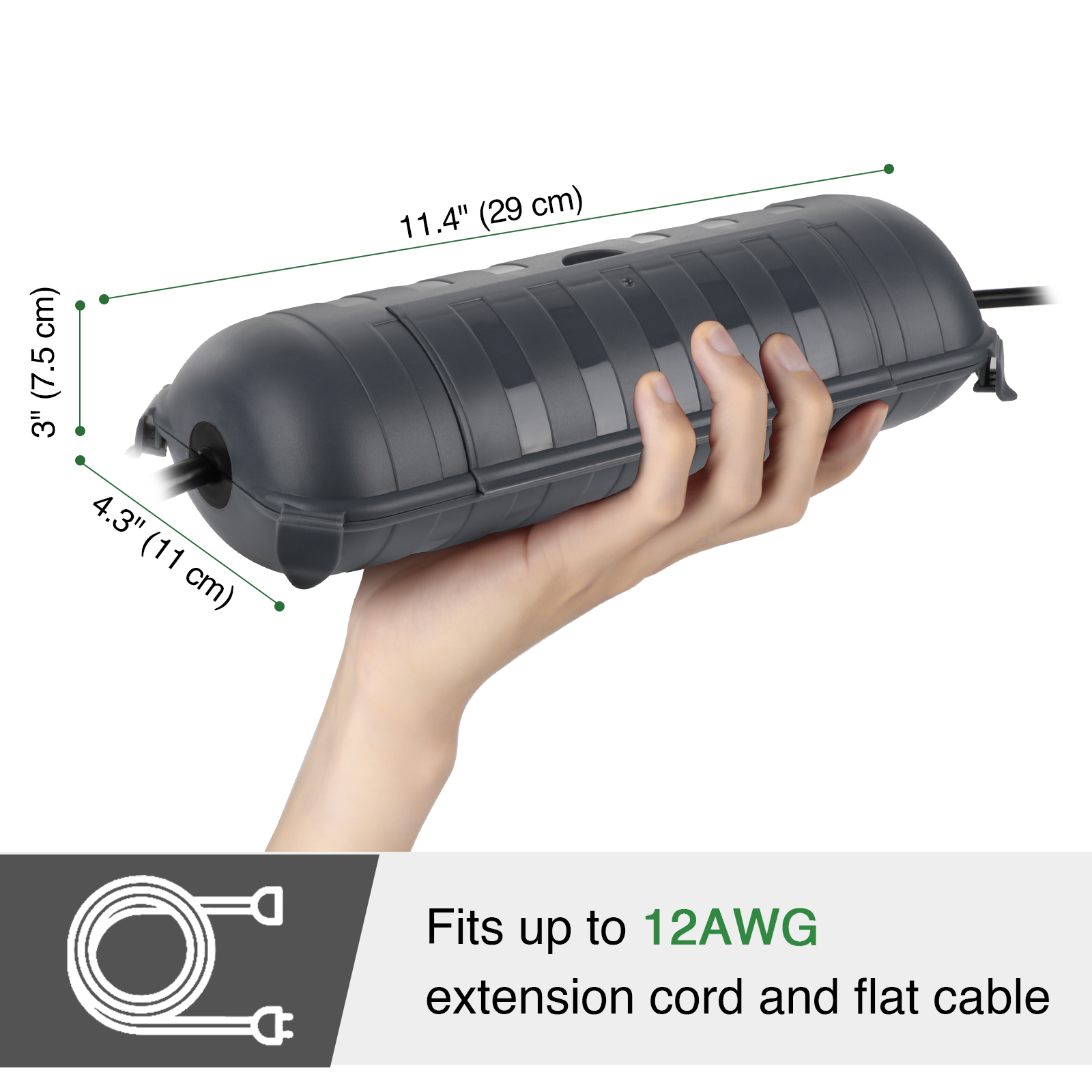 Outdoor Waterproof Connection  - Outdoor Power Lead Cover review and price