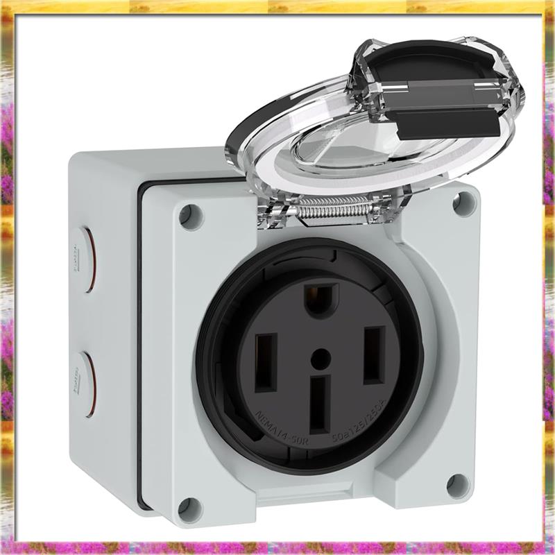 AA46 HOT-50Amp Outdoor Power O - Outdoor Power Receptacle Box review and price