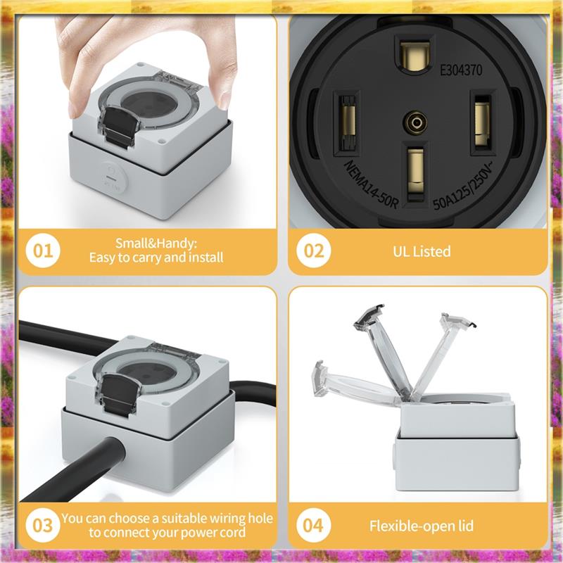 AA46 HOT-50Amp Outdoor Power O - Outdoor Power Receptacle Box review and price